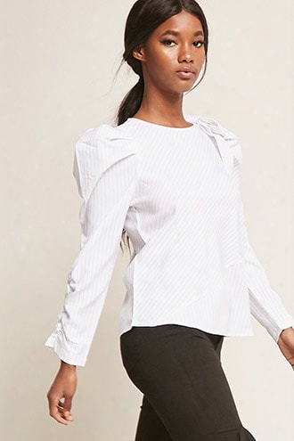 Pinstripe Bow Top