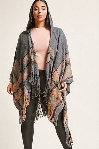 Plsu Size Angie Hooded Shawl