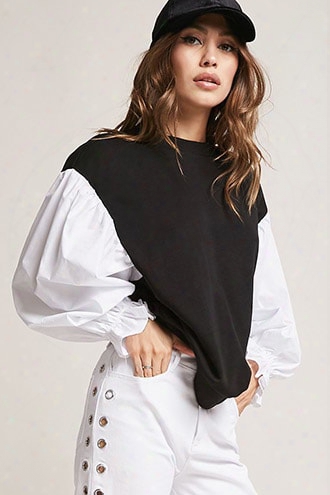 Poplin Sleeve Top