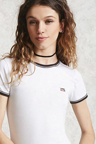 Rainbow Patch Ringer Tee