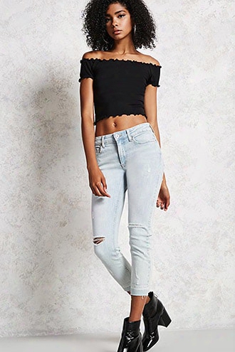 Release-hem Skinny Jeans