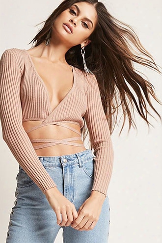 Ribbed Wrap Top