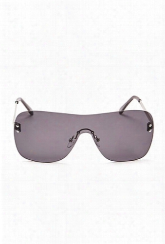 Rimless Shield Sunglasses