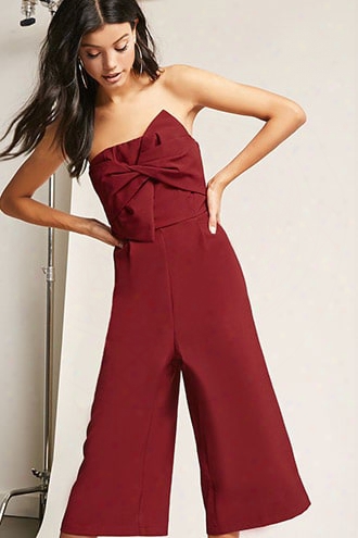 Soieblu Bow-front Gaucho Jumpsuit