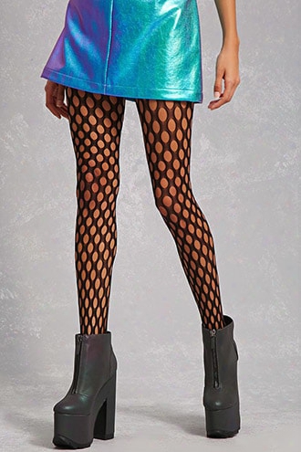 Thigh-high Fishnet Tights