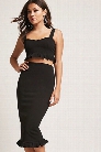 Ruffle-Hem Pencil Skirt