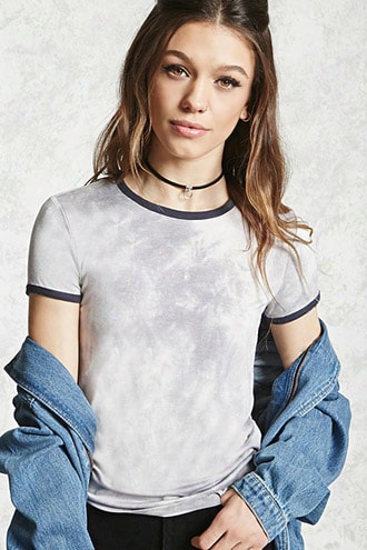 Tie-dye Ringer Tee