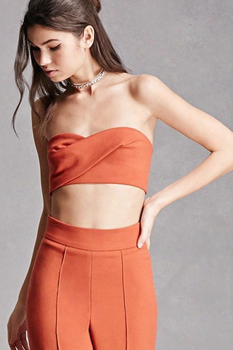 Twelve Twist-front Crop Top