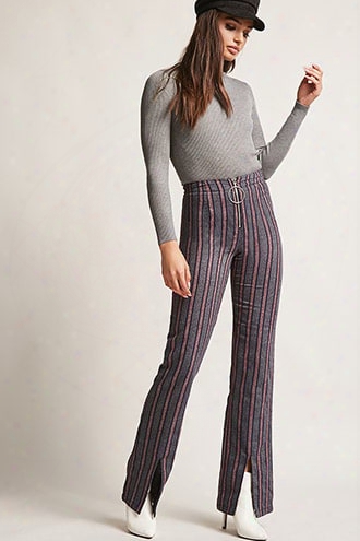 Wide-leg Stripe Pants