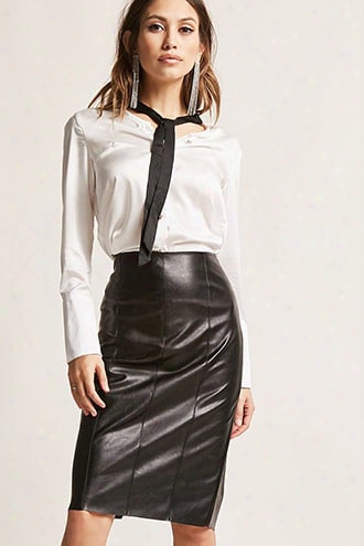 Zip-back Pencil Skirt