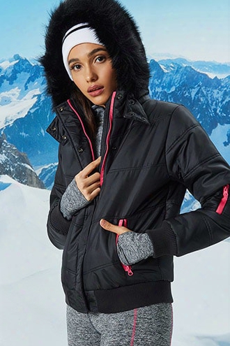 Active Contrast Puffer Jacket