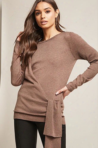 Asymmetrical Sweater-knit Top
