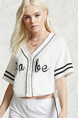 Babe Cropped Baseball Jersey