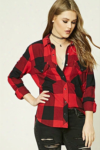 Distressed Gingham Shirt