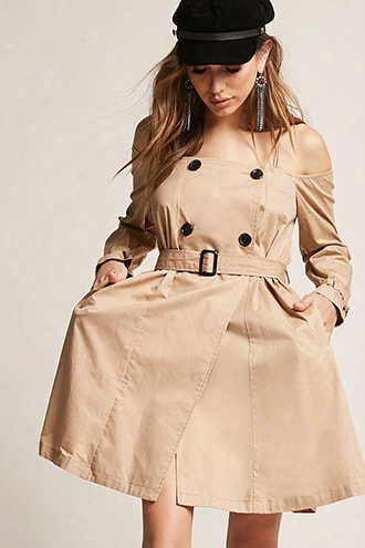 Double-breasted Trench Dress