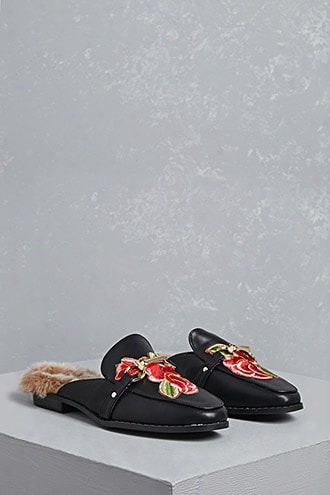 Embroidered Loafer Slip-ons