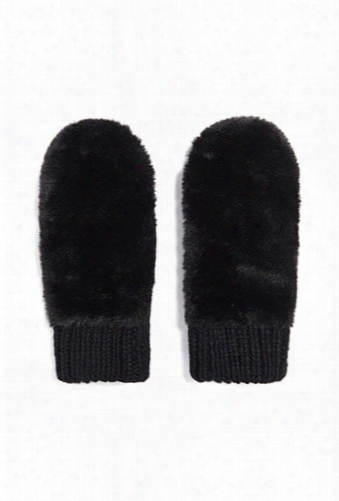 Faux Fur Mittens