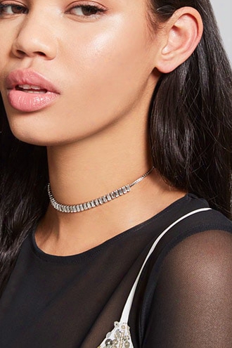 Faux Stone Box-chain Choker