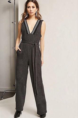 French Terry Wide-leg Jumpsuit