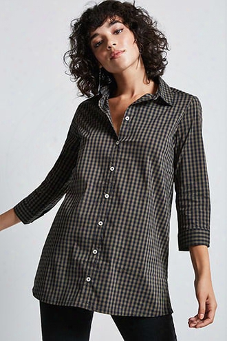 Gingham Longline Shirt