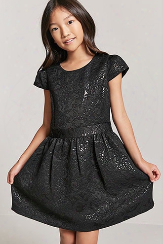 Girls Metallic Pattern Dress (kids)