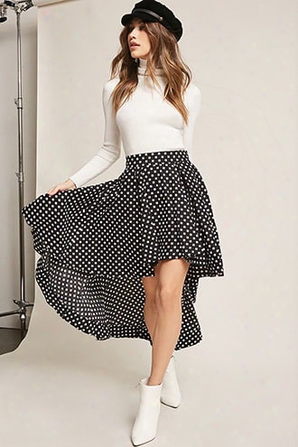 High-low Polka Dot Skirt