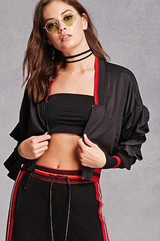 Ing2ing Cropped Bomber Jacket