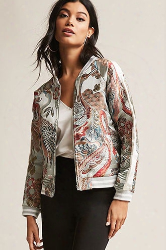 Jacquard Bomber Jacket