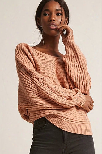 Lace-up Sleeve Sweater