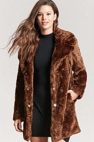 Longline Faux Fur Coat