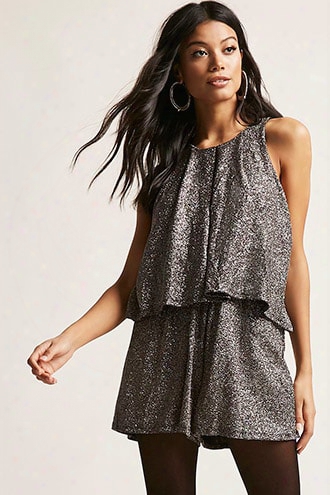 Metallic Knit Romper