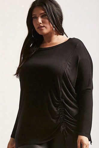 Plus Size Drawstring Top