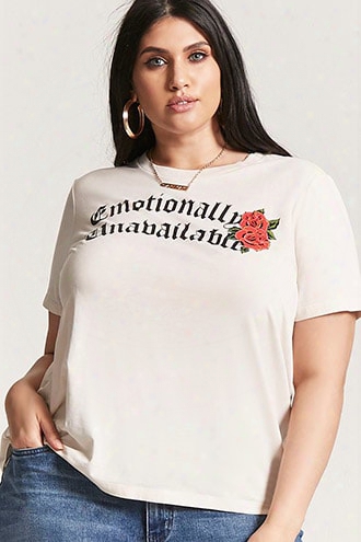 Plus Size Emotionally Unavailable Graphic Tee