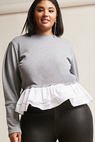 Plus Size Eta Ruffle Hem Top