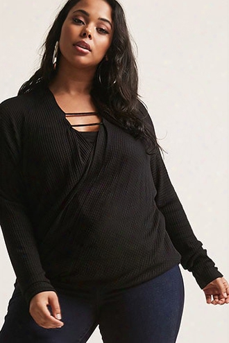 Plus Size Hooded Top