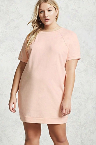 Plus Size Knit Sweatshirt Dress