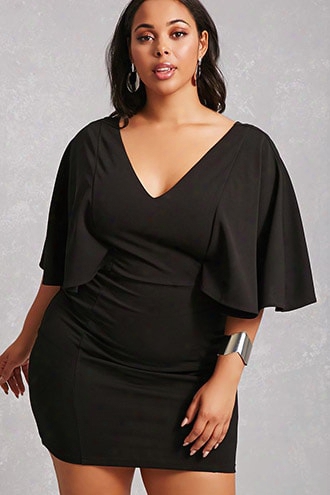 Plus Size Ruffle Bodycon