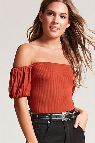 Puff Sleeve Cropped Tee