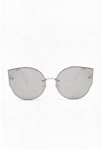 Rimless Cat-eye Sunglasses