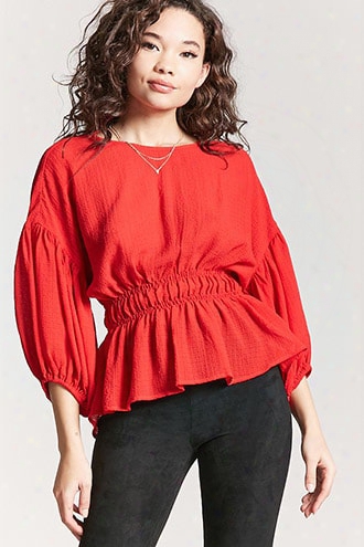 Ruched Crepe Top