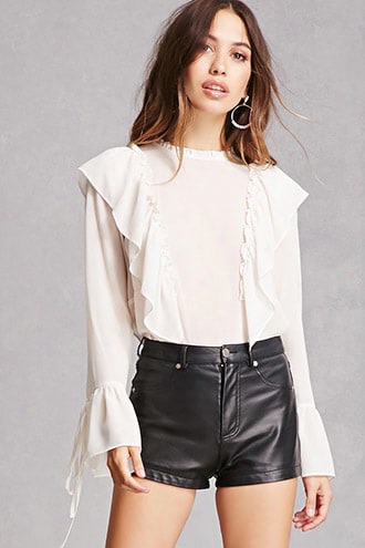 Ruffled Chiffon Blouse