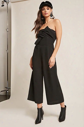 Strapless Twist-front Jumpsuit