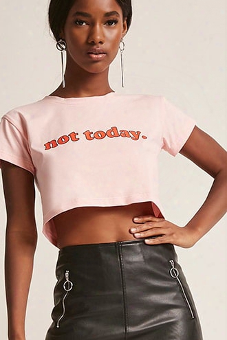 The Style Club Not Today Cropped Tee