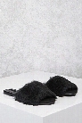 Faux Fur Slide Sandals