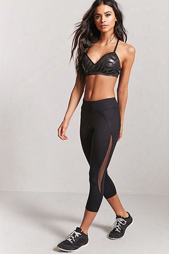 Active Metallic-panel Capri Leggings