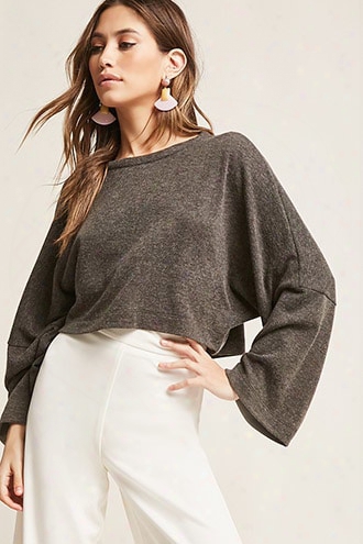 Bell-sleeve Knit Top