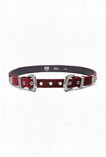 Btb Velvet Double Buckle Belt