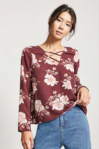 Caged Floral Top