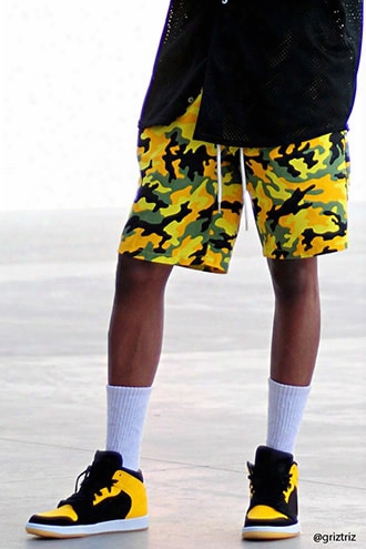 Camo Print Woven Shorts