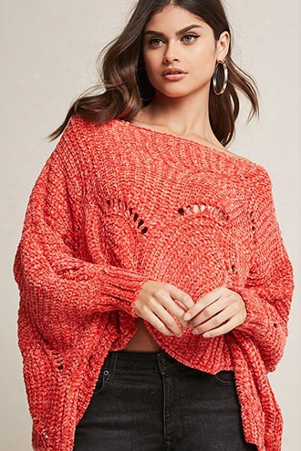 Chenille Open-knit Sweater